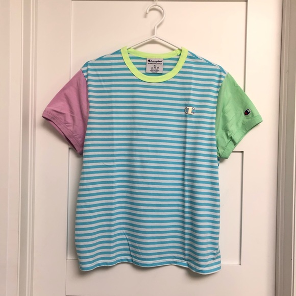 💠 Champion Campus Striped Ringer T